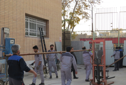 نصب کانکس الحاقی جهت داروخانه مرکز آموزشی درمانی امین 