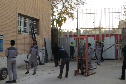 نصب کانکس الحاقی جهت داروخانه مرکز آموزشی درمانی امین 
