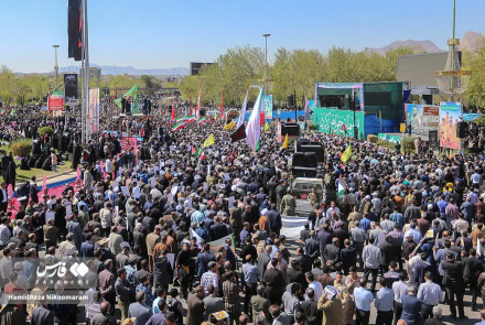 مراسم تشییع پیکر سرلشکر مجاهد پاسدار شهید محمدرضا زاهدی در اصفهان