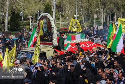 مراسم تشییع پیکر سرلشکر مجاهد پاسدار شهید محمدرضا زاهدی در اصفهان