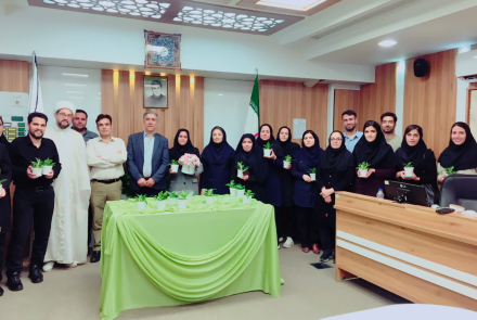تجلیل از معمـاران نظم اطلاعات سـلامت در مرکـز آموزشـی درمانـی امیـن